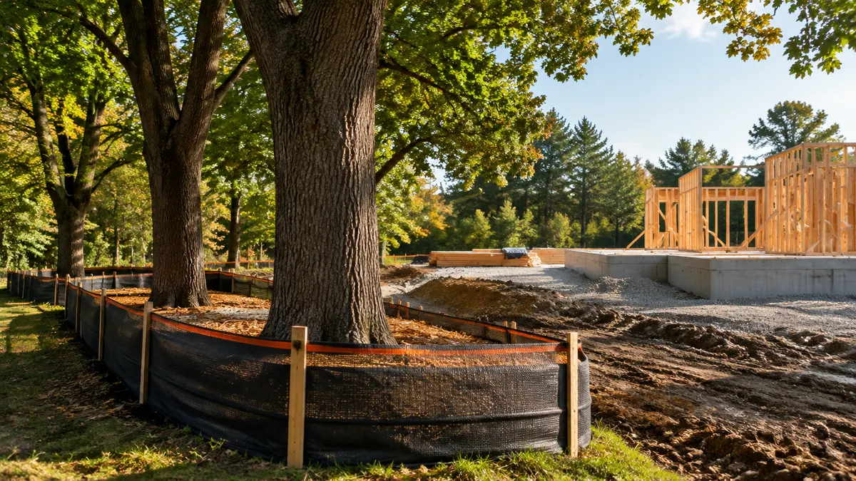 Illustrative image: cabling or stump grinding detail, close view